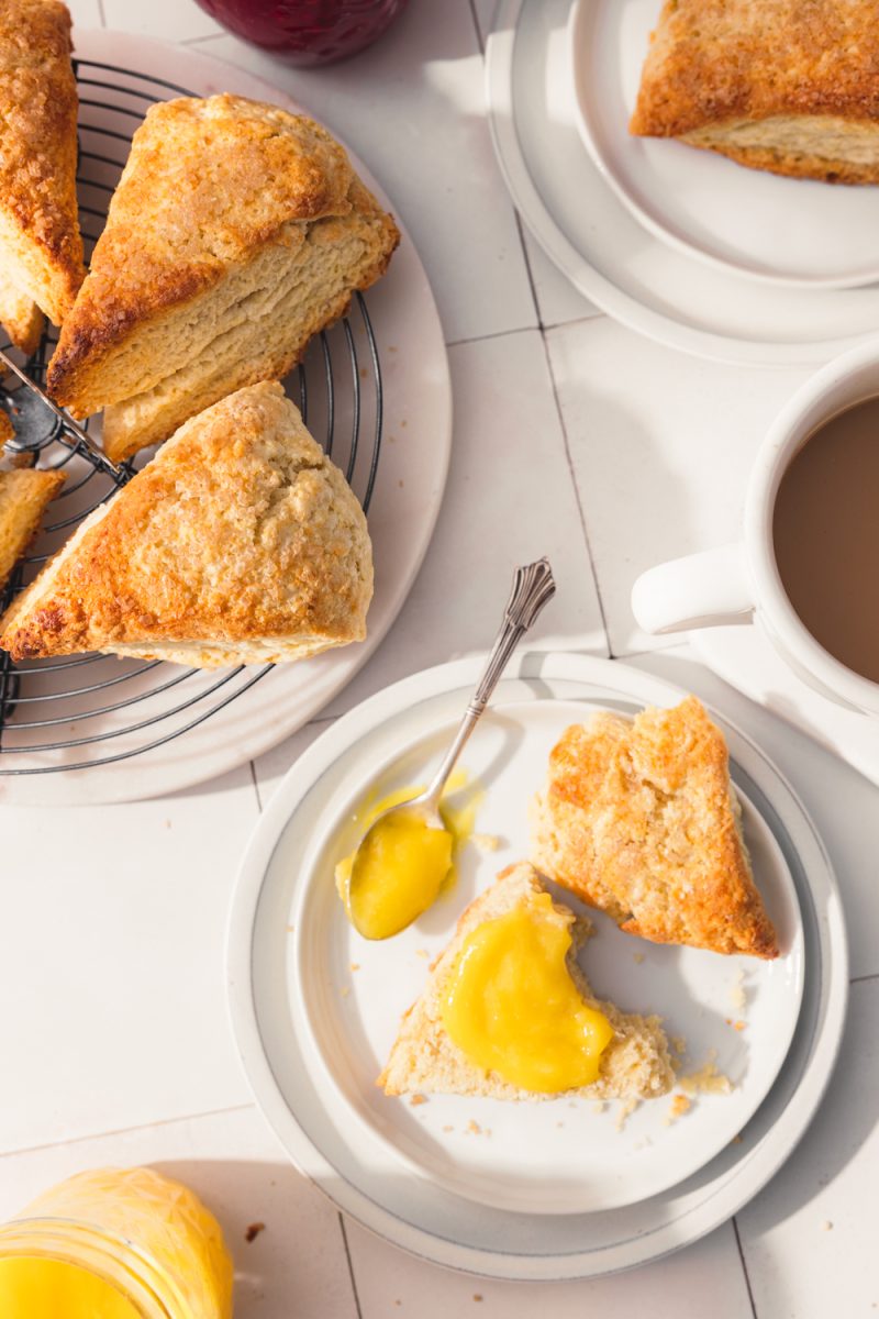 vanilla cream scones