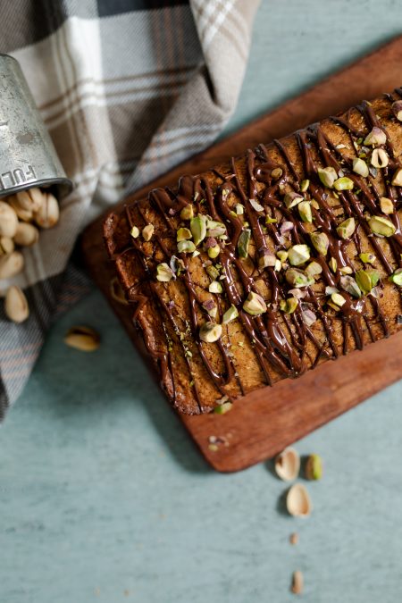 Chocolate Chunk Pistachio Bread