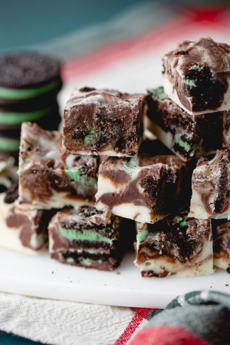 Mint Cookie Fudge