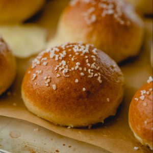 Cheese stuffed pretzel buns