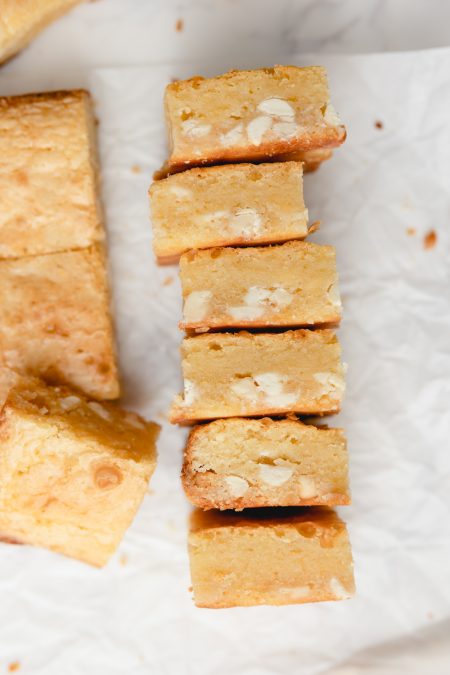 White chocolate brownies