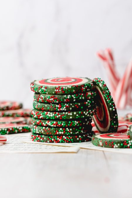 Christmas pinwheel cookies