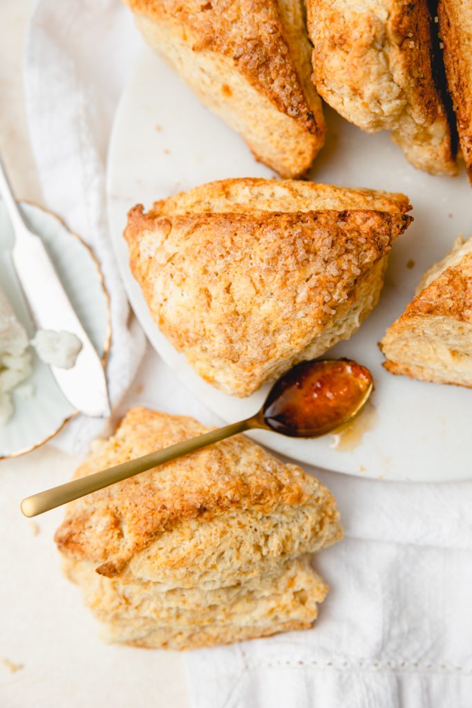 goat cheese hot honey scones