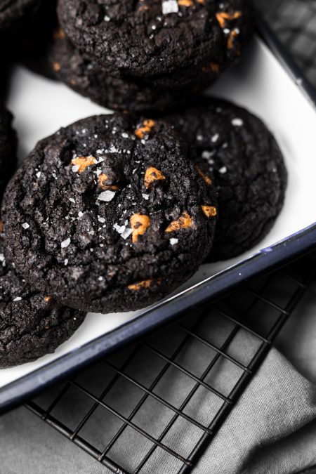 Dark chocolate butterscotch cookies