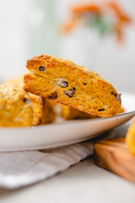 chocolate chip pumpkin scones