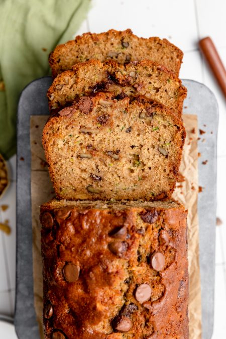 walnut chocolate chip zucchini bread