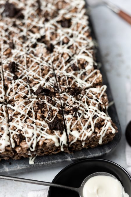 chocolate oreo rice krispies treats