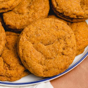 chewy pumpkin sugar cookies