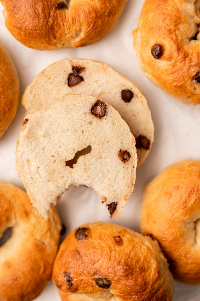 double chocolate chip bagels