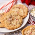 white chocolate peppermint pretzel cookies