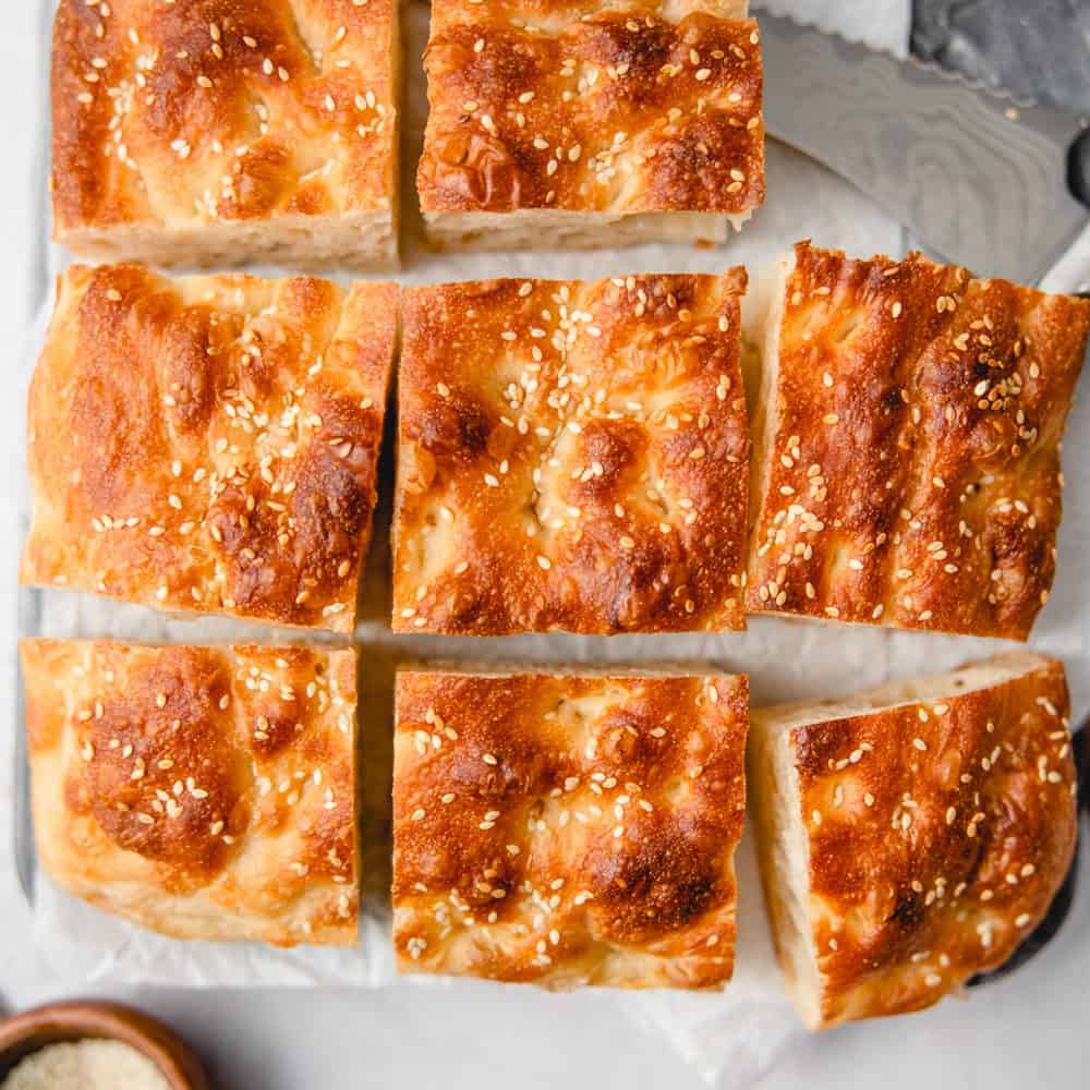 sesame focaccia
