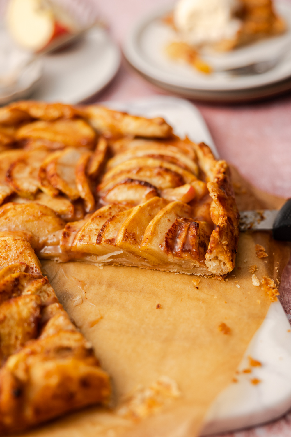 caramel apple galette