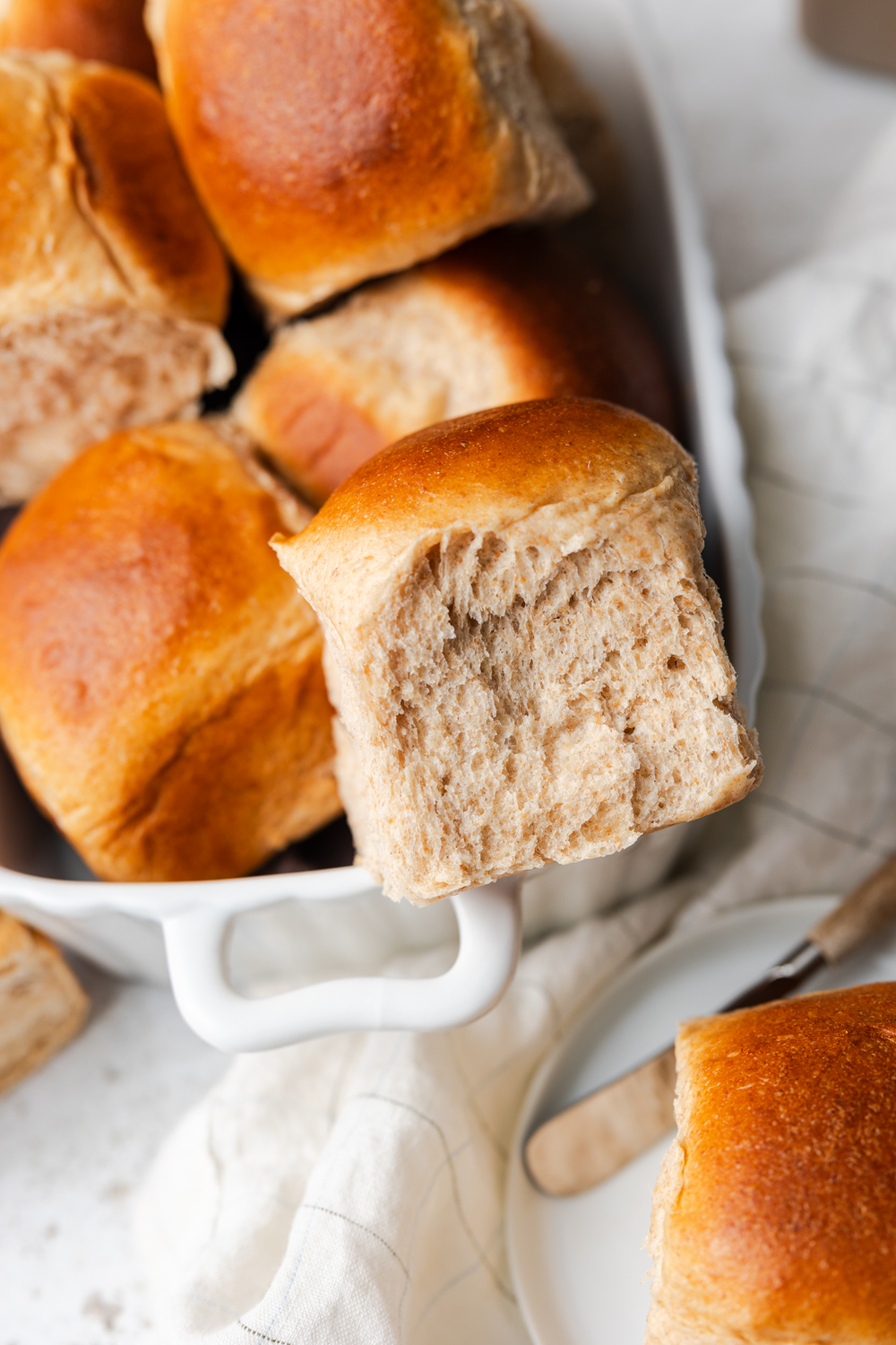 honey wheat dinner rolls