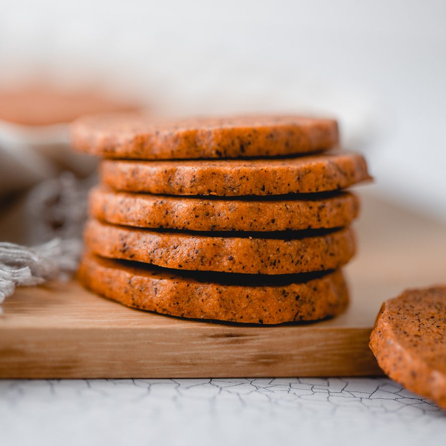 Thai Tea Shortbread Cookies-image