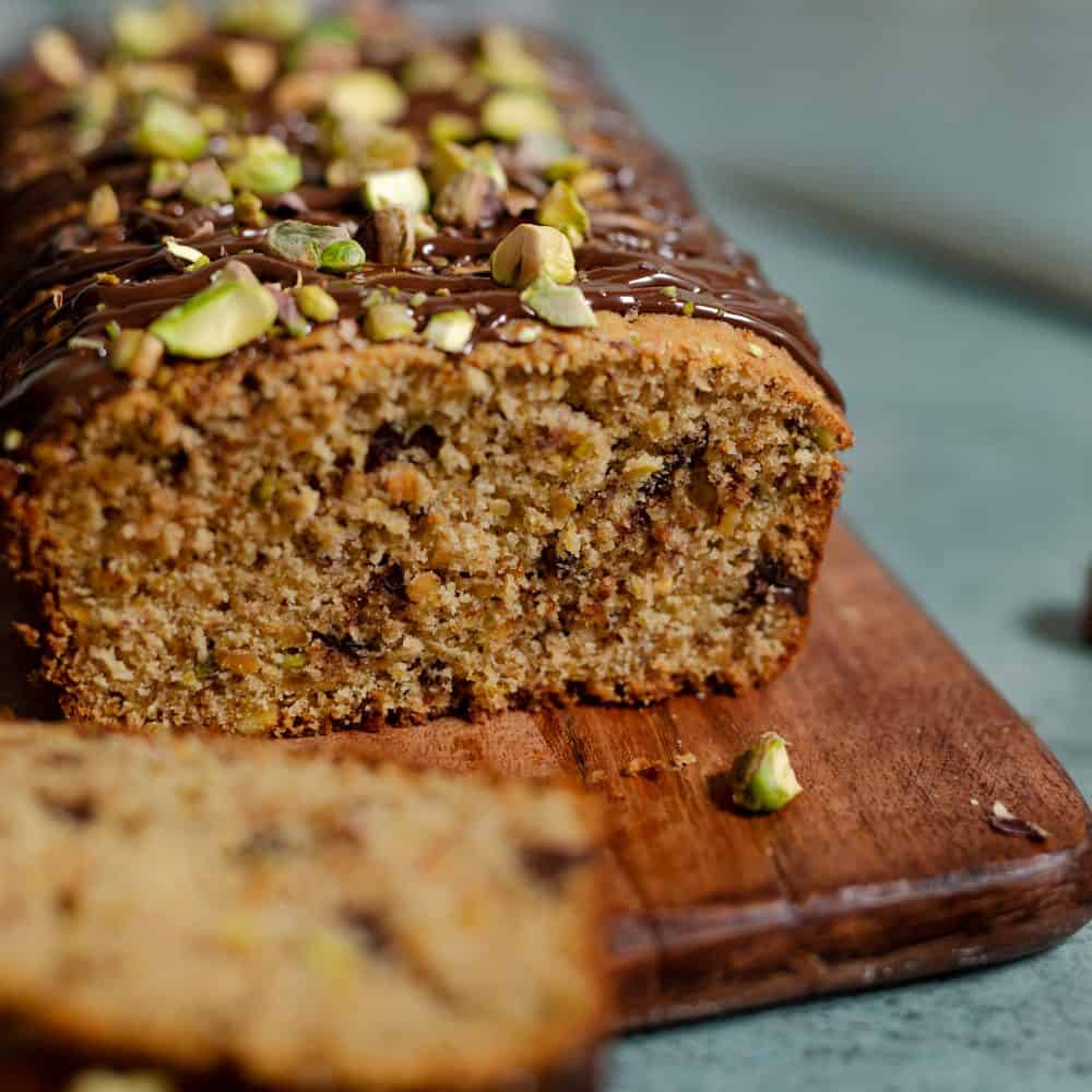 chocolate chunk pistachio bread