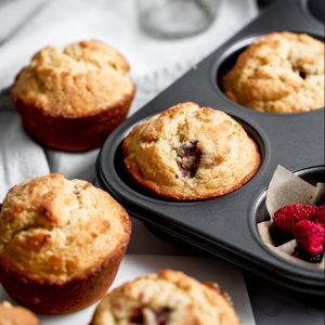 Raspberry Buttermilk muffins