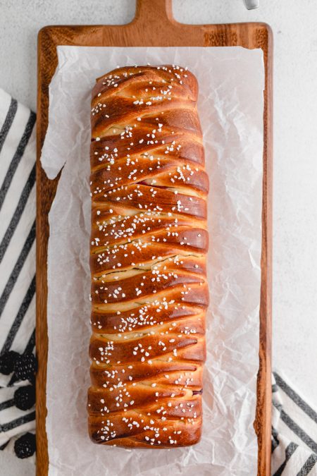 Blackberry & Goat Cheese Braided Bread