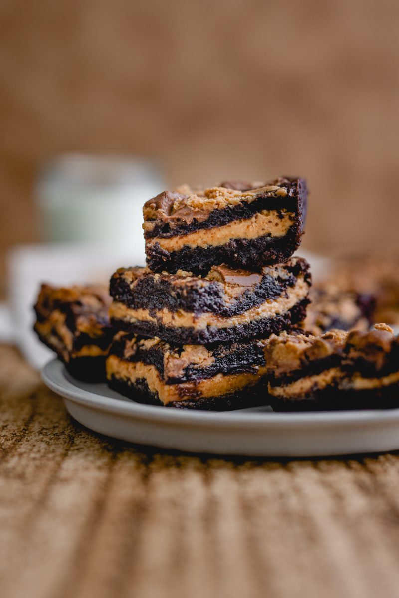 Peanut Butter Stuffed Brownies