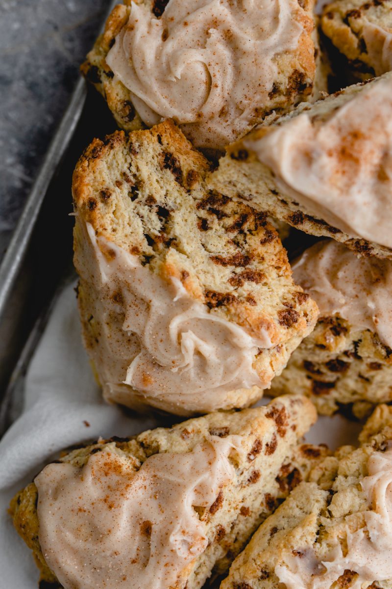 Cinnamon cream cheese scones