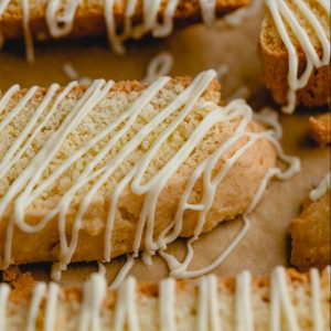 Lemon & White Chocolate Biscotti