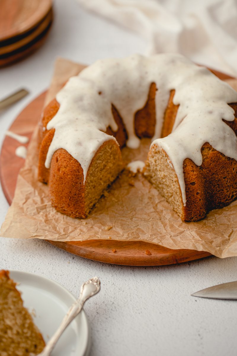 Maple brown butter bundt cake