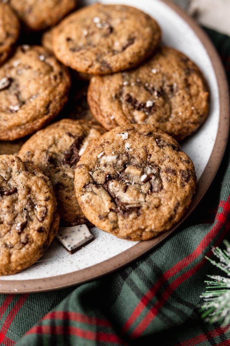 mint chocolate chip cookies