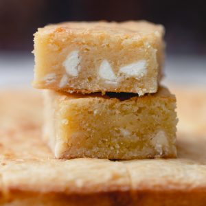 White chocolate brownies