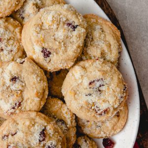 Cranberry Orange Sugar Cookies