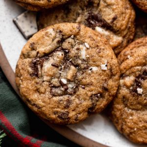 mint chocolate chip cookies