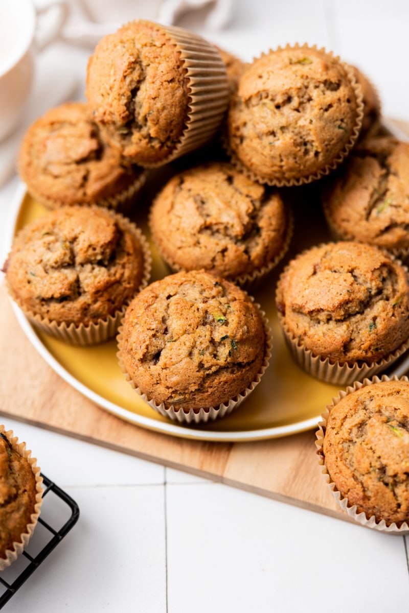 chai spice zucchini muffins