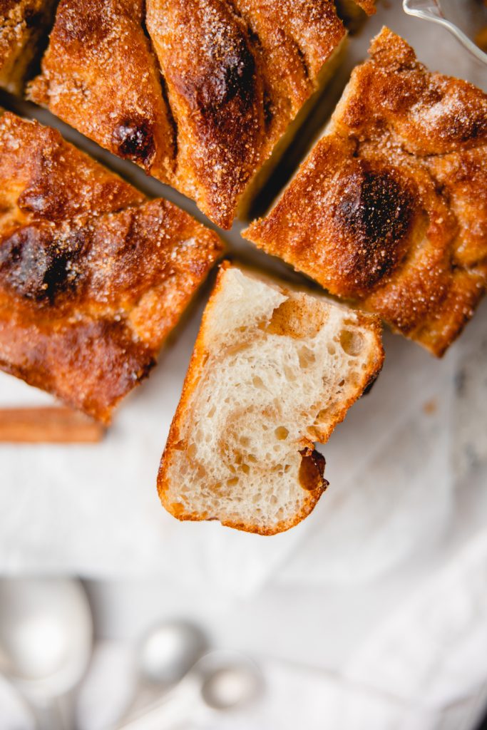 Cinnamon sugar focaccia
