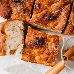 cinnamon sugar focaccia