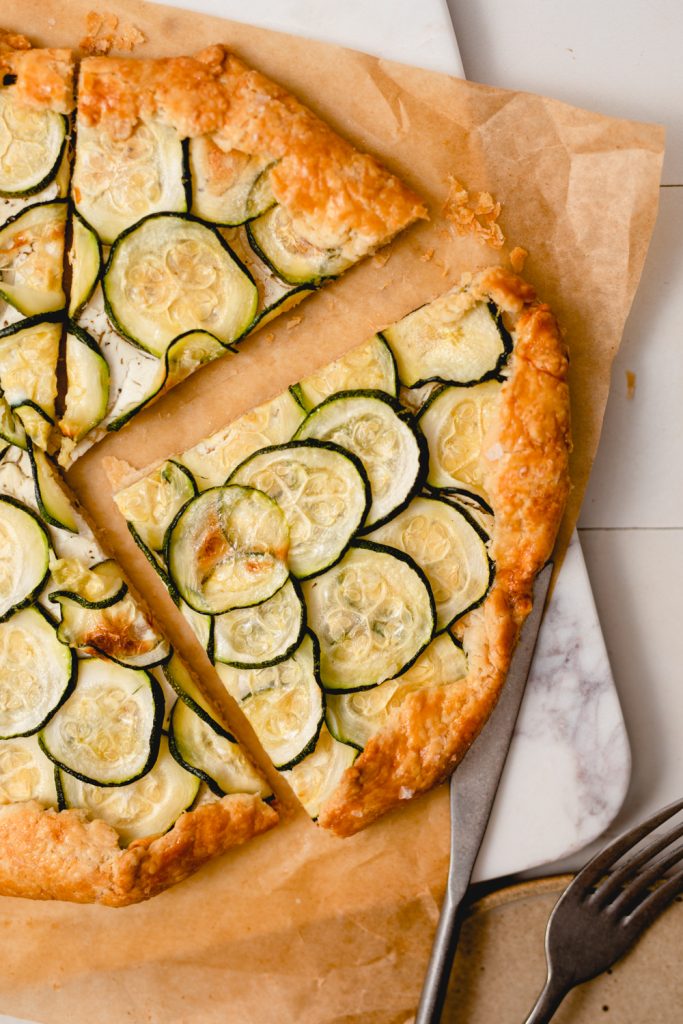 goat cheese zucchini galette