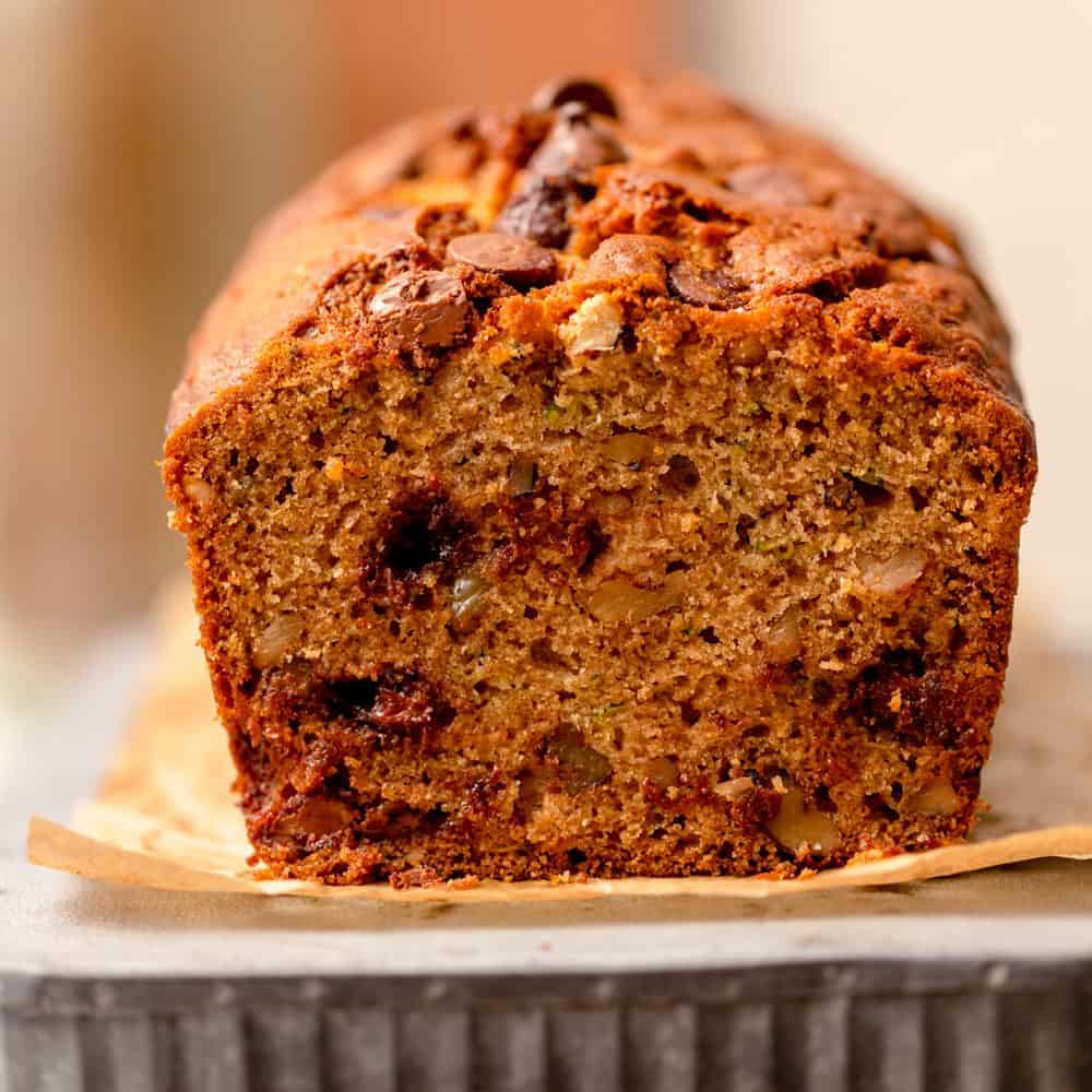 Walnut Chocolate Chip Zucchini Bread › Bread Baking Babe
