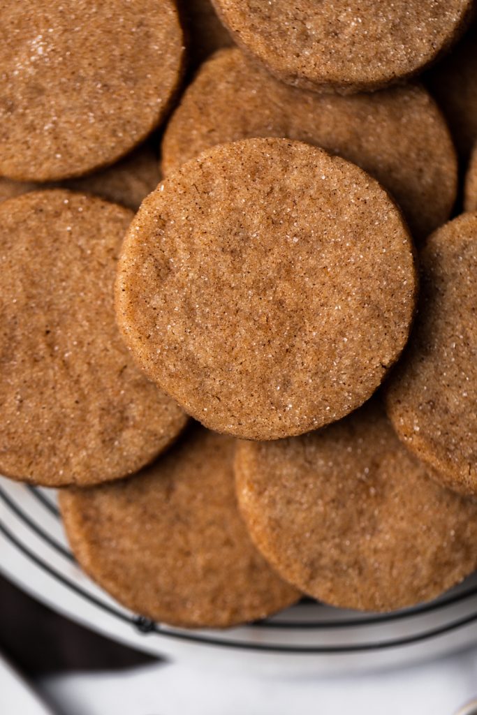 cinnamon sugar shortbread cookies