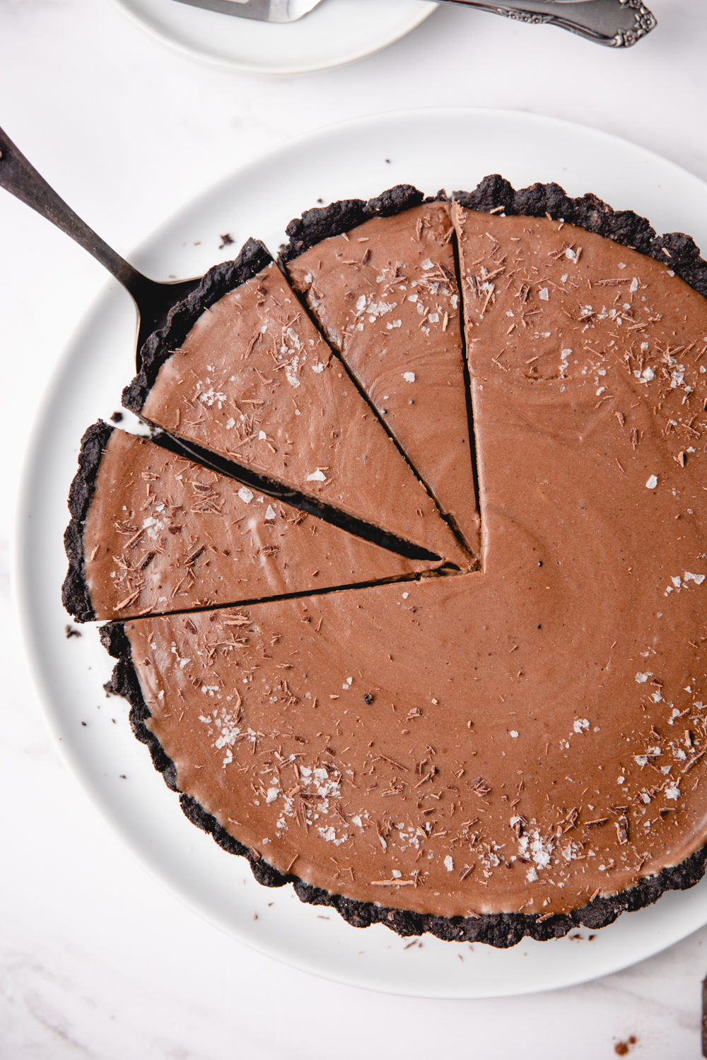 chocolate malt tart