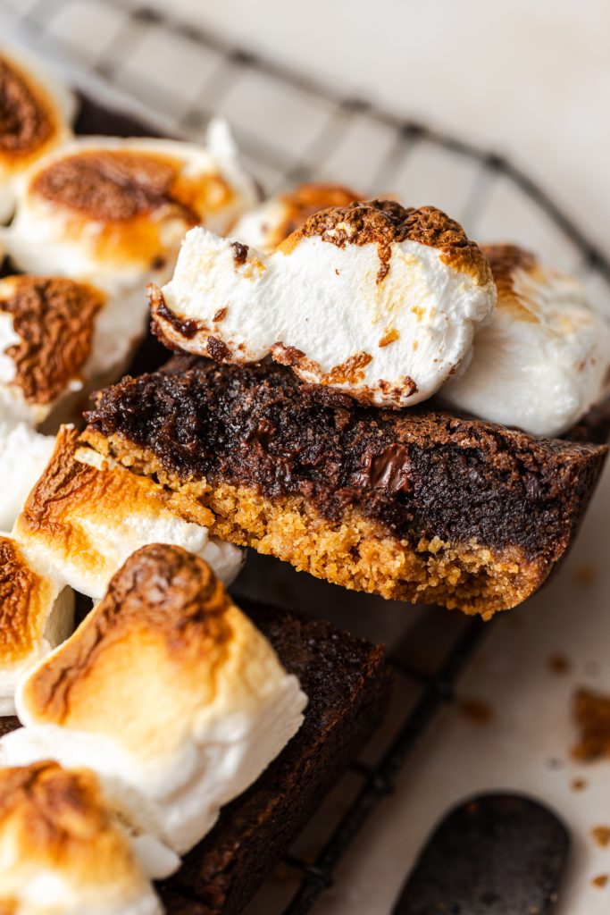 s'mores brownies