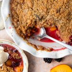 blackberry peach crumble