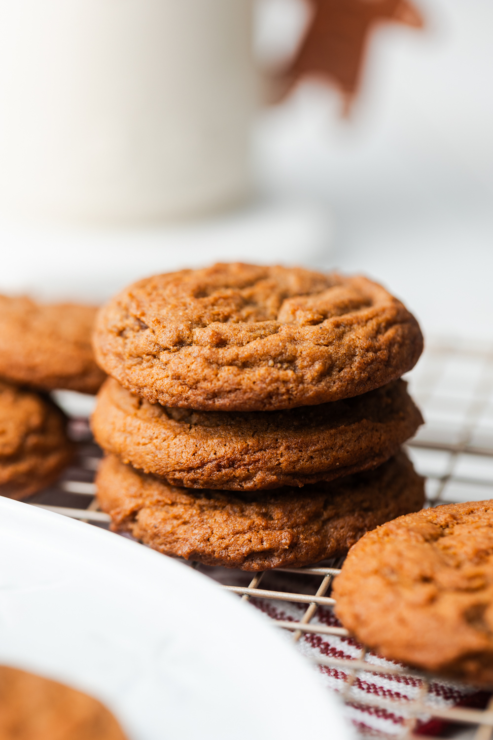brown butter gingerbread cookies