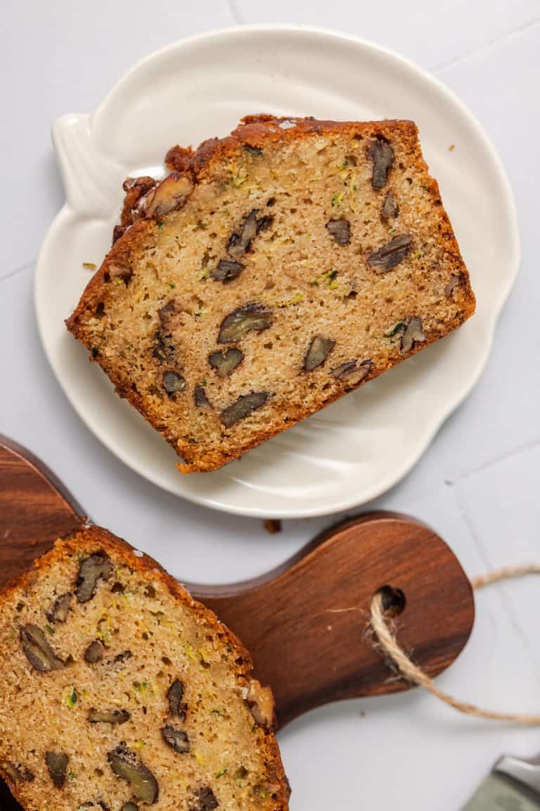 salted pecan maple zucchini bread
